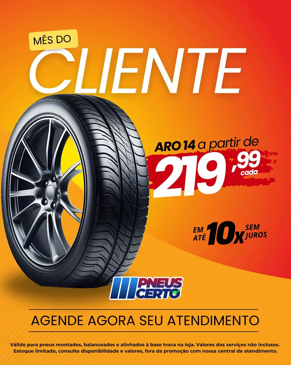 Promoção especial pneus